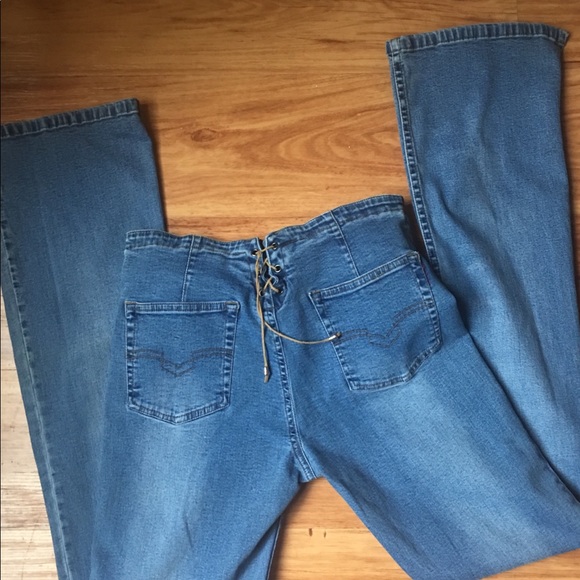 Gazoz Denim - Vintage Y2K Flared size 32 blue jeans stretchy